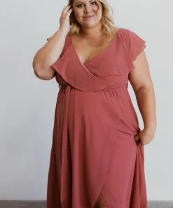 BB Custom Dresses Katya Ruffle Maxi Dress | Rosewood