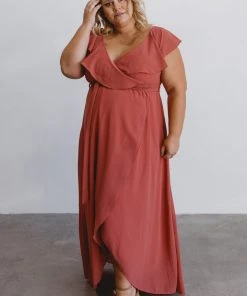 BB Custom Dresses Katya Ruffle Maxi Dress | Rosewood