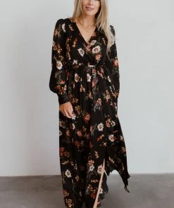 BB Custom Dresses Jenna Maxi Dress | Black Floral 8 BB Custom Dresses Jenna Maxi Dress | Black Floral