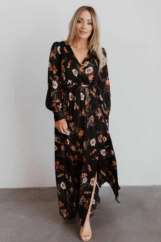 BB Custom Dresses Jenna Maxi Dress | Black Floral 3 BB Custom Dresses Jenna Maxi Dress | Black Floral