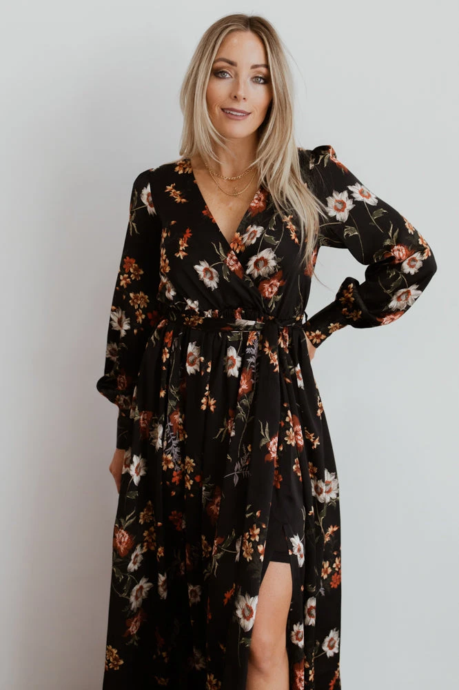 BB Custom Dresses Jenna Maxi Dress | Black Floral 2 BB Custom Dresses Jenna Maxi Dress | Black Floral