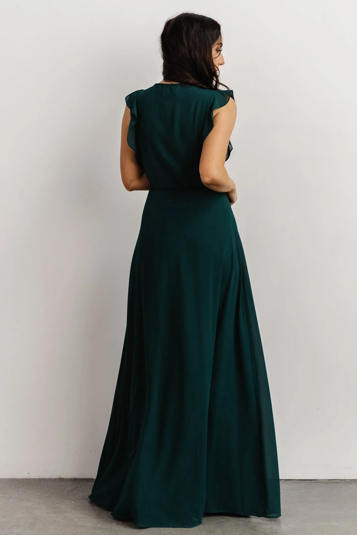 Soi Saya Wrap Maxi Dress | Hunter Green 5 Soi Saya Wrap Maxi Dress | Hunter Green