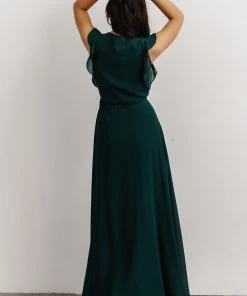 Soi Saya Wrap Maxi Dress | Hunter Green 9 Soi Saya Wrap Maxi Dress | Hunter Green