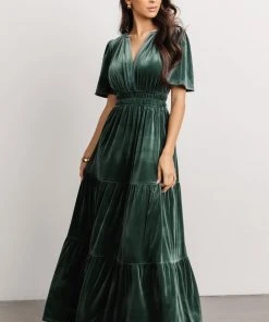 RR Artemis Velvet Maxi Dress | Deep Lagoon Dresses