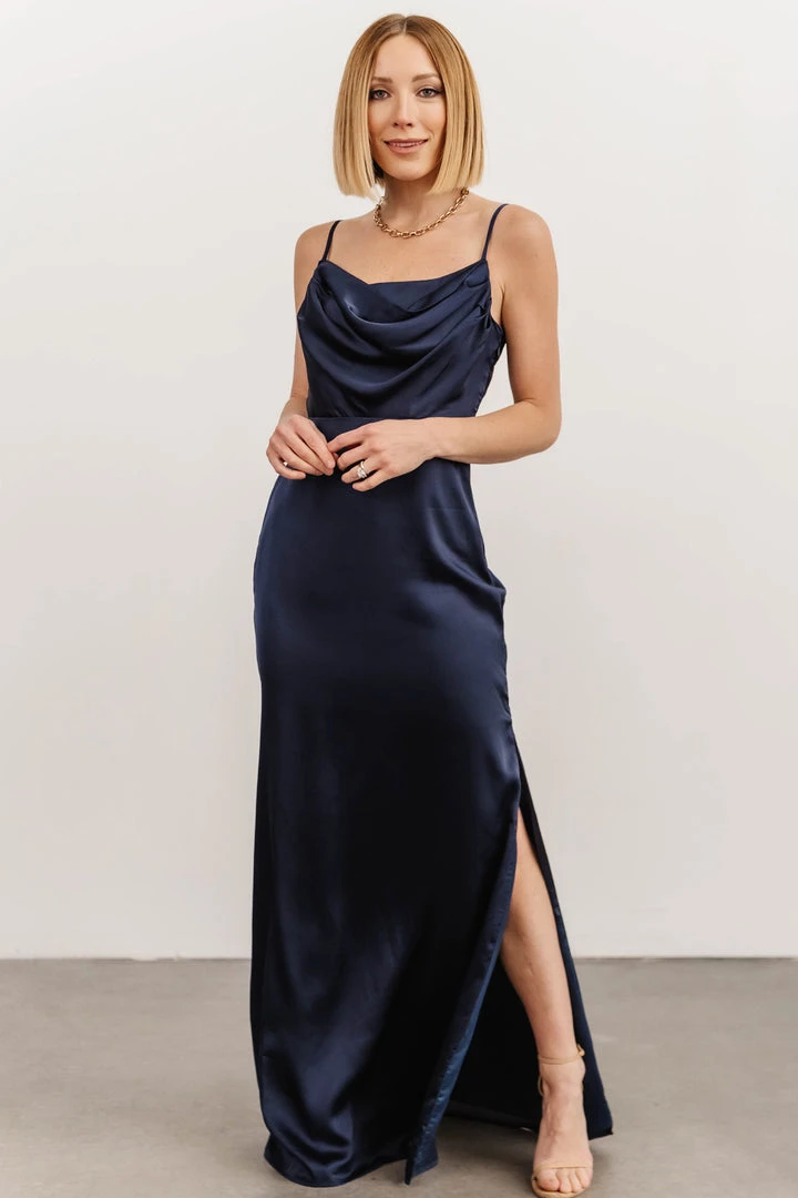 SL Sydney Satin Gown | Navy Dresses SL Sydney Satin Gown | Navy Dresses