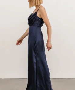 SL Sydney Satin Gown | Navy Dresses 3 SL Sydney Satin Gown | Navy Dresses