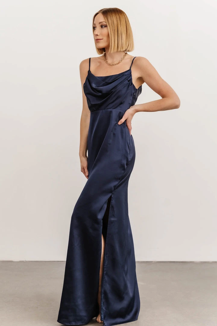 SL Sydney Satin Gown | Navy Dresses SL Sydney Satin Gown | Navy Dresses