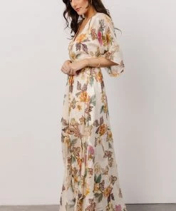 AK Corinth Maxi Dress | Jacquard Multi Floral Dresses