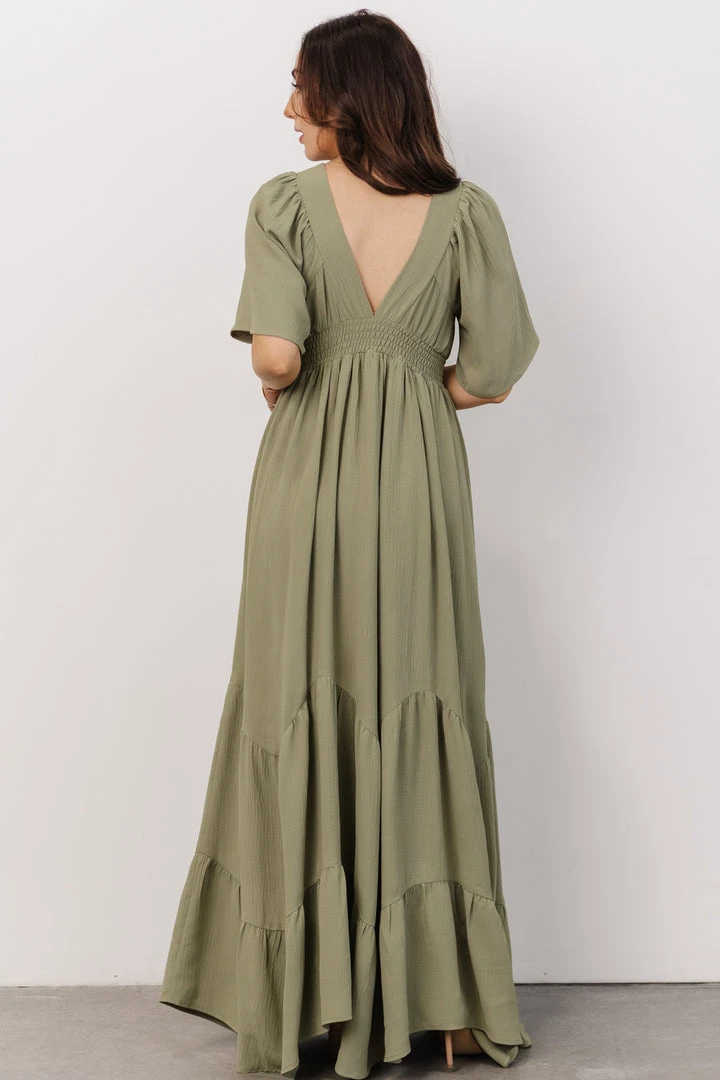 RR Delilah Maxi Dress | Dusty Olive 4 RR Delilah Maxi Dress | Dusty Olive