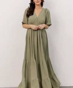 RR Delilah Maxi Dress | Dusty Olive