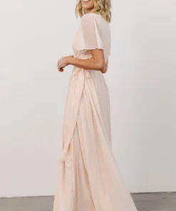 Soi Brighton Wrap Maxi Dress | Light Peach Dresses 3 Soi Brighton Wrap Maxi Dress | Light Peach Dresses