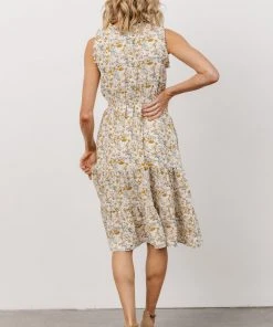 HAY Annie Ruffle Midi Dress | Yellow Floral 13 HAY Annie Ruffle Midi Dress | Yellow Floral
