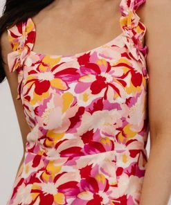 SL Salzburg Tank Midi Dress | Pink Multi Floral Dresses