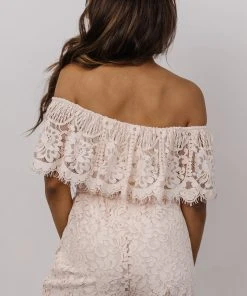 RR Maryn Lace Jumpsuit | Blush