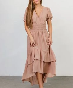 BB Custom Tuscany High-Low Dress | Nude Blush