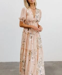 BB Custom Santorini Maxi Dress | Blush Floral