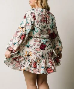 FT Dresses Tally Mini Dress | Off White Multi Print