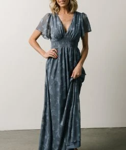 RR Dresses Evelyn Smocked Maxi Dress | Blue 19 RR Dresses Evelyn Smocked Maxi Dress | Blue