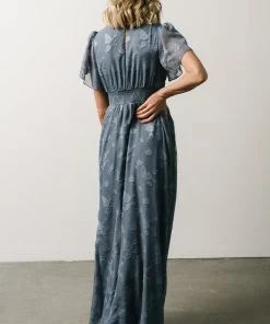 RR Dresses Evelyn Smocked Maxi Dress | Blue 22 RR Dresses Evelyn Smocked Maxi Dress | Blue