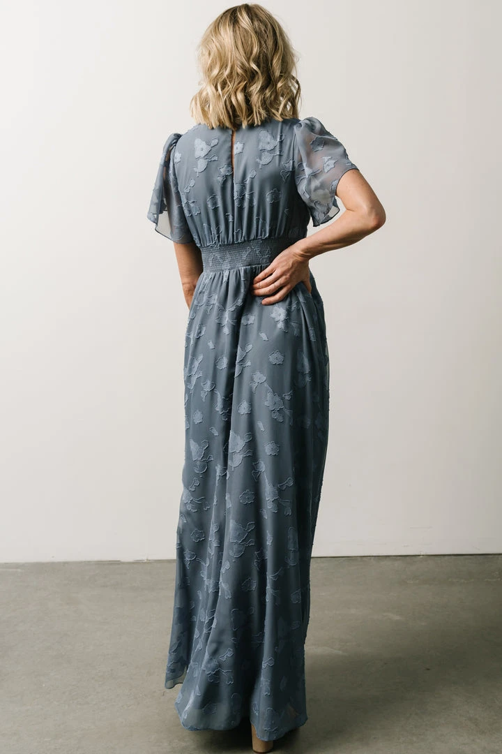 RR Dresses Evelyn Smocked Maxi Dress | Blue 6 RR Dresses Evelyn Smocked Maxi Dress | Blue