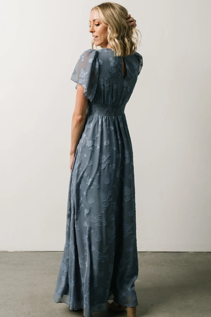 RR Dresses Evelyn Smocked Maxi Dress | Blue 5 RR Dresses Evelyn Smocked Maxi Dress | Blue