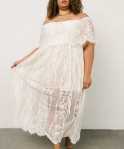 BB Custom Caroline Lace Maxi Dress | Off White 19 BB Custom Caroline Lace Maxi Dress | Off White