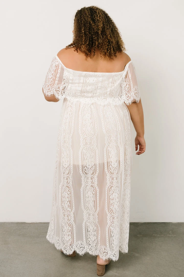 BB Custom Caroline Lace Maxi Dress | Off White 8 BB Custom Caroline Lace Maxi Dress | Off White