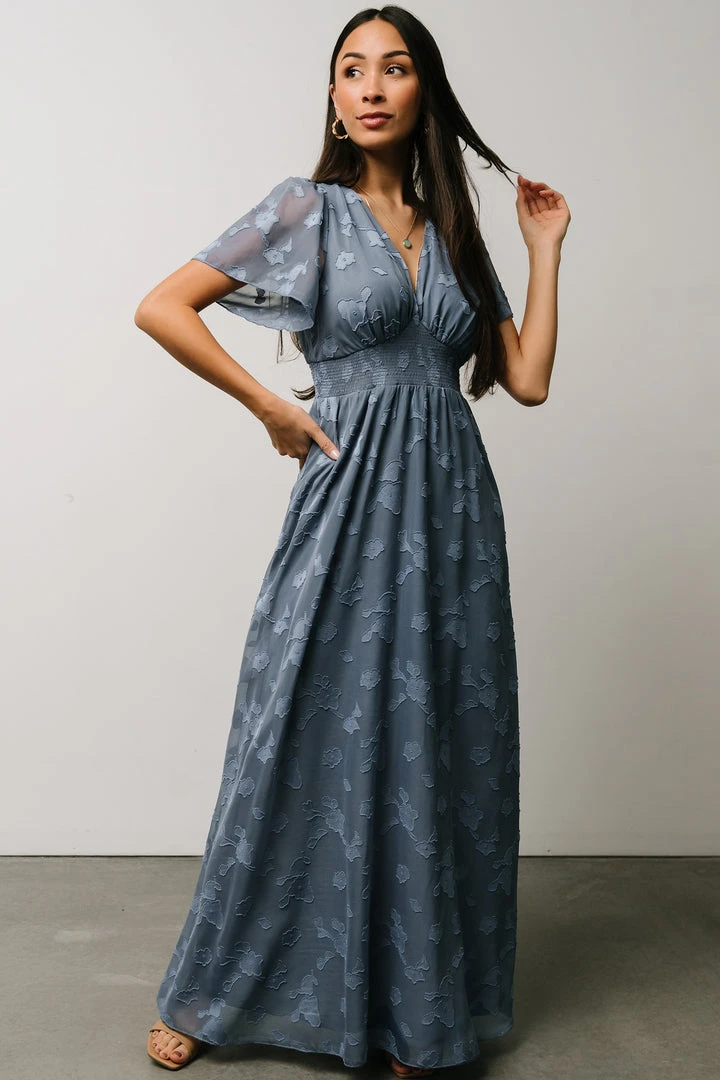 RR Dresses Evelyn Smocked Maxi Dress | Blue 10 RR Dresses Evelyn Smocked Maxi Dress | Blue