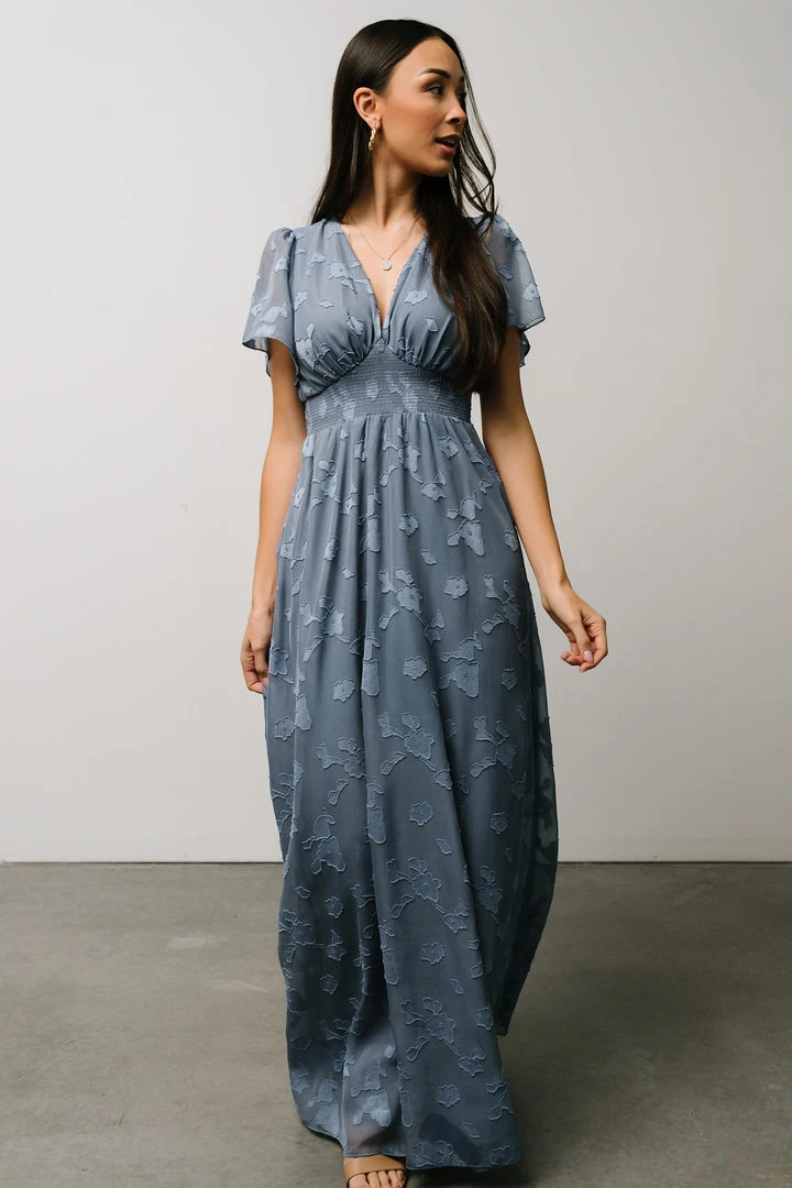 RR Dresses Evelyn Smocked Maxi Dress | Blue 11 RR Dresses Evelyn Smocked Maxi Dress | Blue