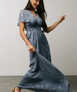 RR Dresses Evelyn Smocked Maxi Dress | Blue 28 RR Dresses Evelyn Smocked Maxi Dress | Blue