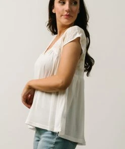 IL Boho Lindley Embroidery Top | Ivory