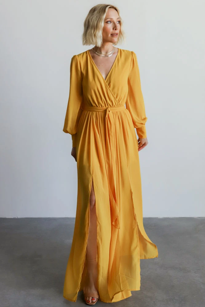 Dresses Celine Maxi Dress | Mustard 9 Dresses Celine Maxi Dress | Mustard