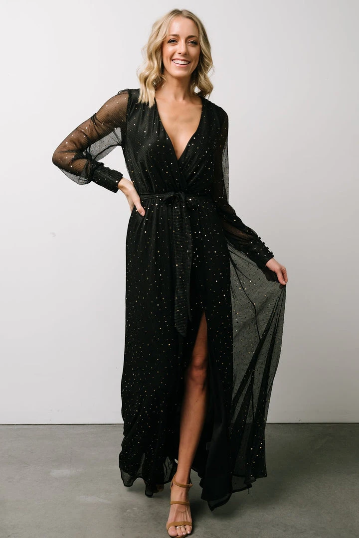 BB Custom Dresses Abigail Sparkle Gown | Black BB Custom Dresses Abigail Sparkle Gown | Black