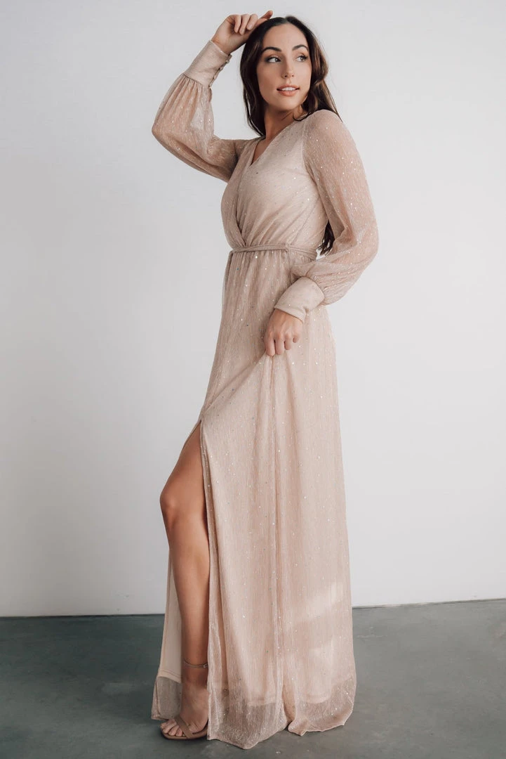 BB Custom Dresses Abigail Sparkle Gown | Champagne 9 BB Custom Dresses Abigail Sparkle Gown | Champagne