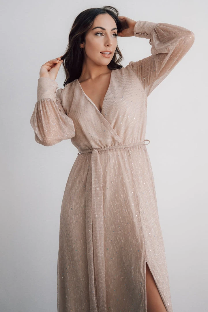 BB Custom Dresses Abigail Sparkle Gown | Champagne 6 BB Custom Dresses Abigail Sparkle Gown | Champagne