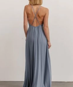 SL Adelaide Gown | Dusty Blue