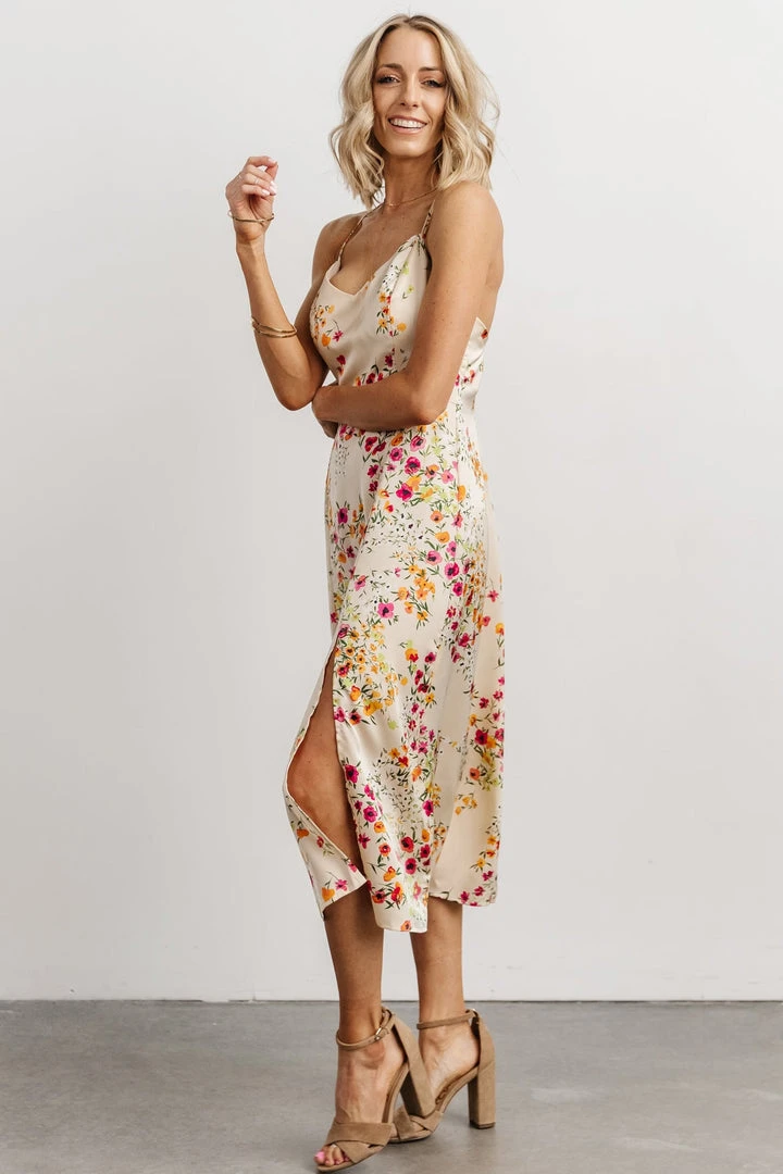 Dresses Agnes Slip Midi Dress | Cream + Multi Floral 4 Dresses Agnes Slip Midi Dress | Cream + Multi Floral