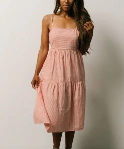 BS Dresses Alaska Open Tie Back Midi Dress | Clay 10 BS Dresses Alaska Open Tie Back Midi Dress | Clay