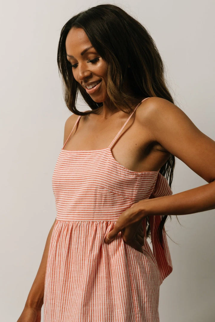 BS Dresses Alaska Open Tie Back Midi Dress | Clay 6 BS Dresses Alaska Open Tie Back Midi Dress | Clay