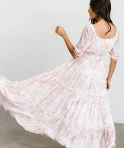 BB Custom Alice Smocked Maxi Dress | Berry Print Dresses