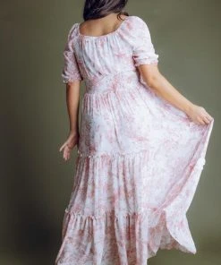 BB Custom Alice Smocked Maxi Dress | Berry Print Dresses