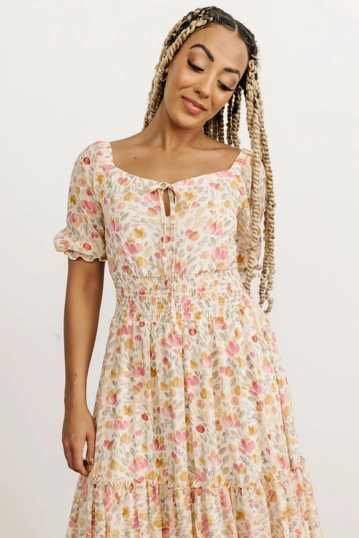 BB Custom Alice Smocked Maxi Dress | Blossom Print Dresses BB Custom Alice Smocked Maxi Dress | Blossom Print Dresses