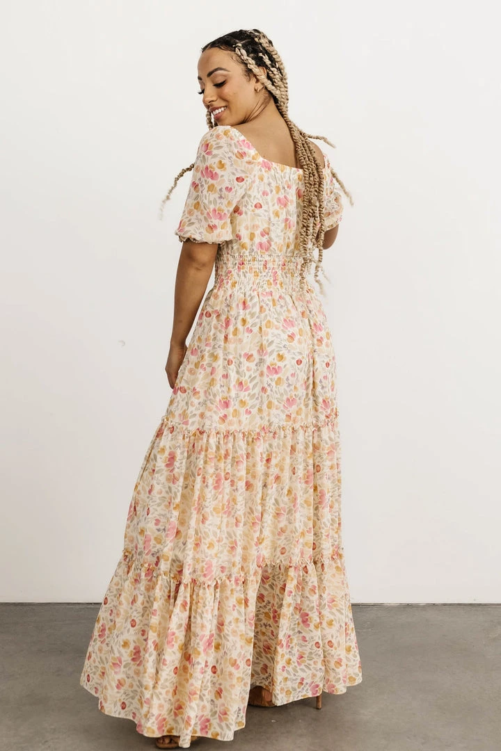 BB Custom Alice Smocked Maxi Dress | Blossom Print Dresses BB Custom Alice Smocked Maxi Dress | Blossom Print Dresses