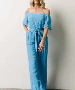DD Althea Boho Jumpsuit | Sky Blue