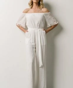 DD Althea Boho Jumpsuit | White Vacation