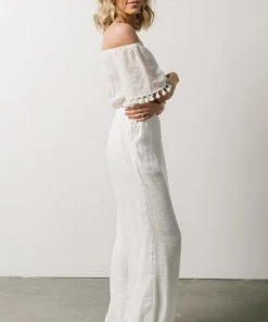 DD Althea Boho Jumpsuit | White Vacation