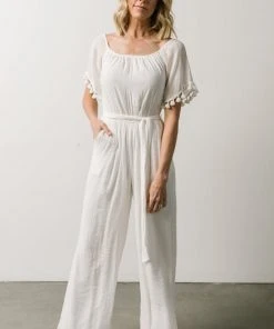 DD Althea Boho Jumpsuit | White Vacation