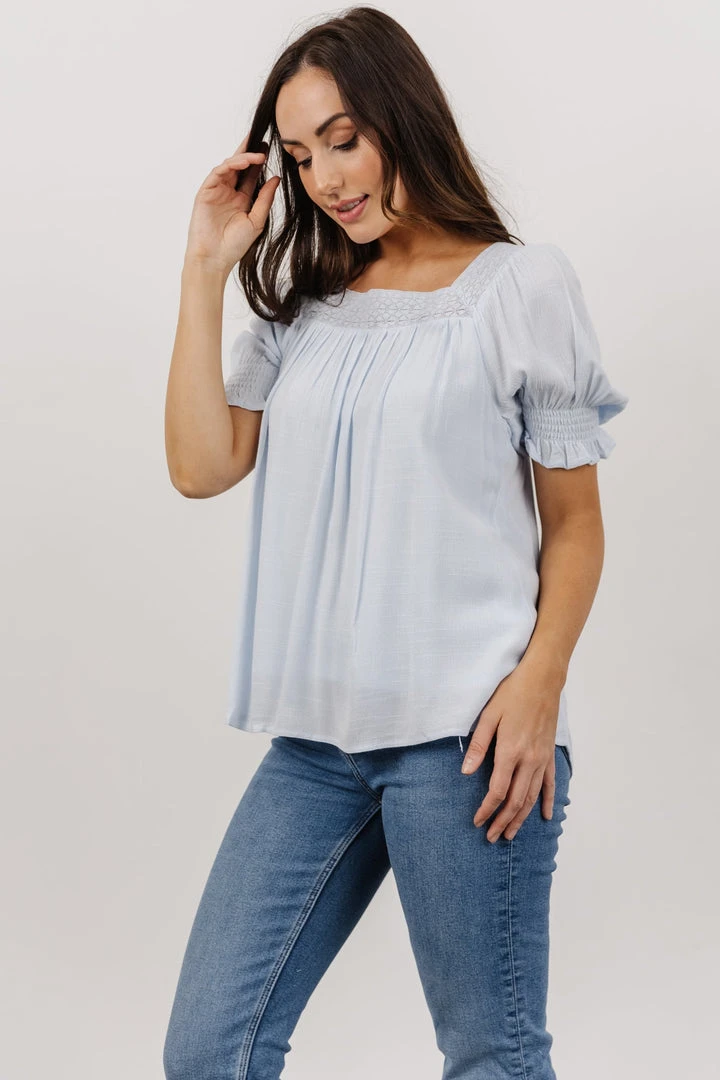 IL Alyssa Back Tie Top | Powder Blue 3 IL Alyssa Back Tie Top | Powder Blue