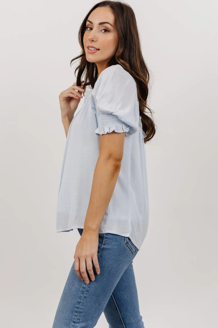 IL Alyssa Back Tie Top | Powder Blue 4 IL Alyssa Back Tie Top | Powder Blue