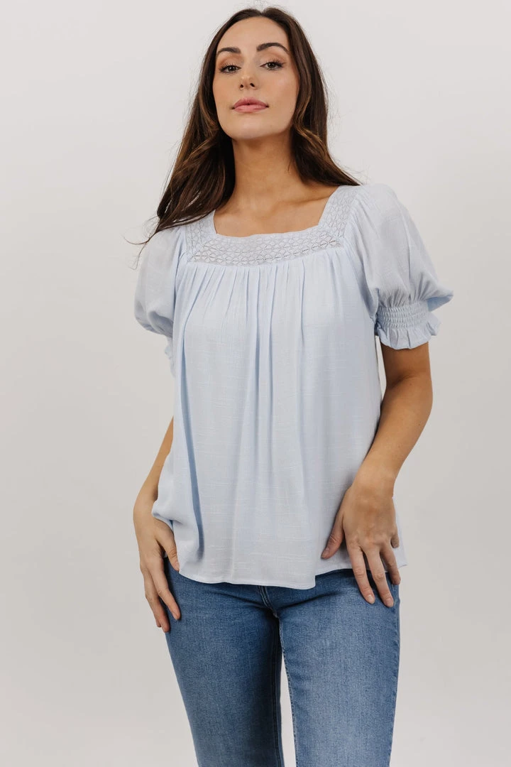 IL Alyssa Back Tie Top | Powder Blue 1 IL Alyssa Back Tie Top | Powder Blue